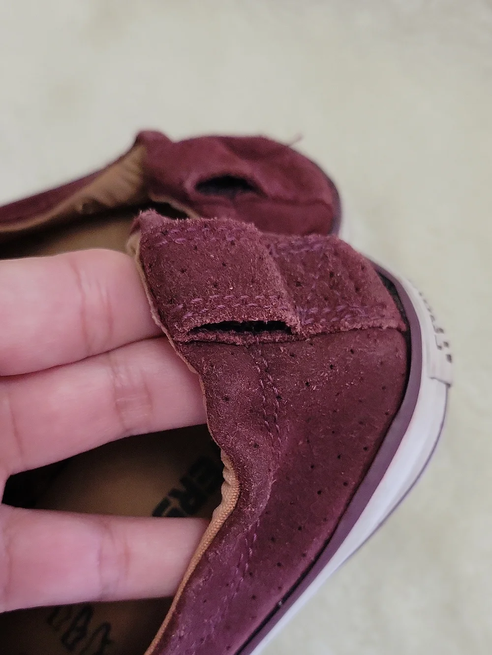 CONVERSE Suede Leather All Star Sneakers Gem. Size 6